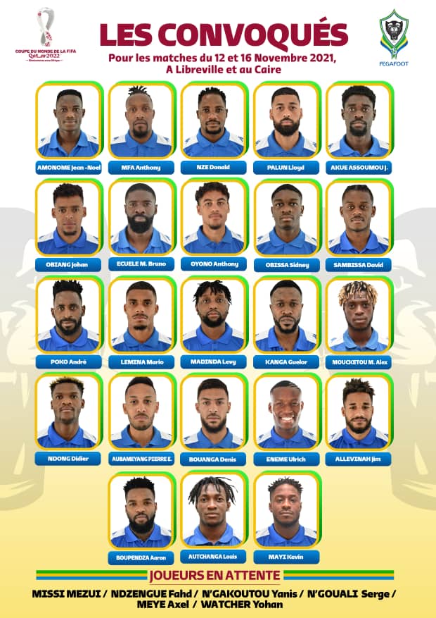 Liste d'attente : Missi Mezu, Fahd Ndzengue, Yanis N'Gakoutou, Serge Ngouali, Axel Meye, Yohan Watcher