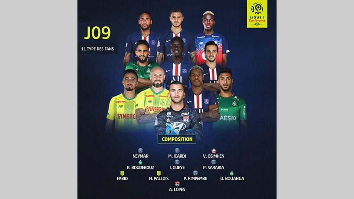 Football/Au terme de la 9e journée de Ligue 1 : Le Gabonais Denis Bouanga dans l'équipe-type