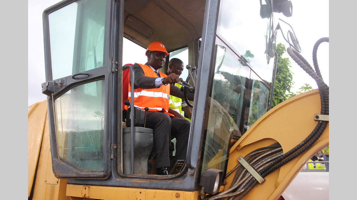 Bambouchine : La route en travaux
