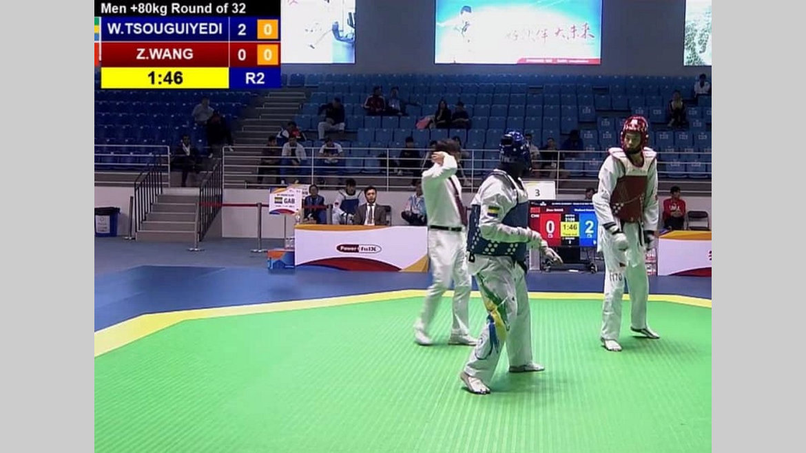Taekwondo : Wolbert Tsouguiyedi au tapis d'entrée