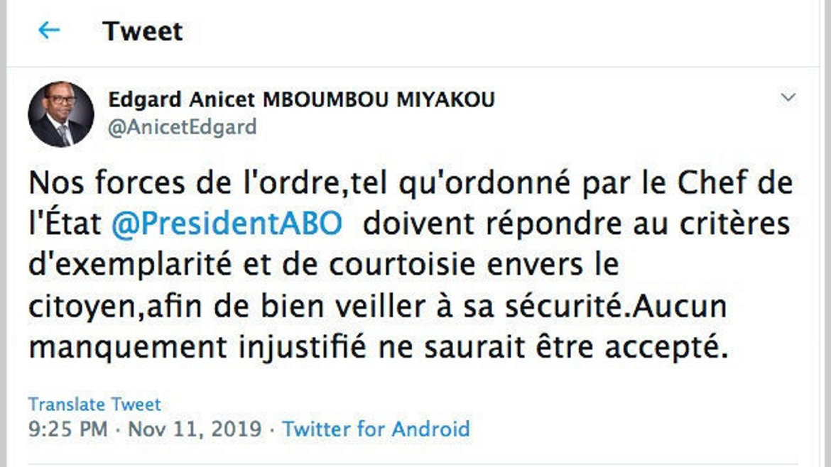 Insécurité : Le tweet qui rappelle les policiers à l'ordre
