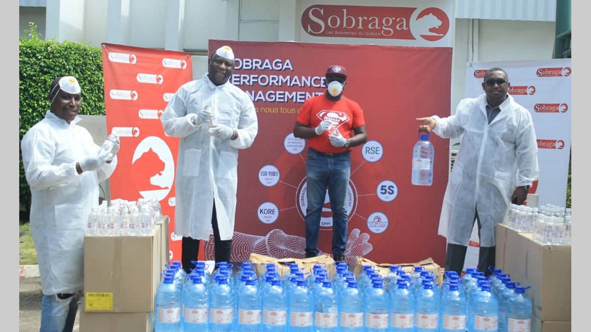 Covid-19 : La Sobraga produit et offre une solution hydroalcoolique...