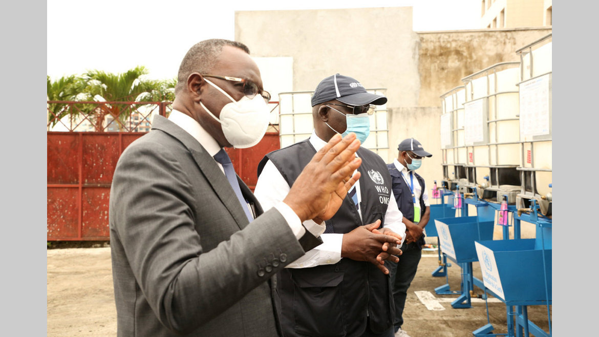 Covid-19 : Des dispositifs de lavage de mains aux structures sanitaires