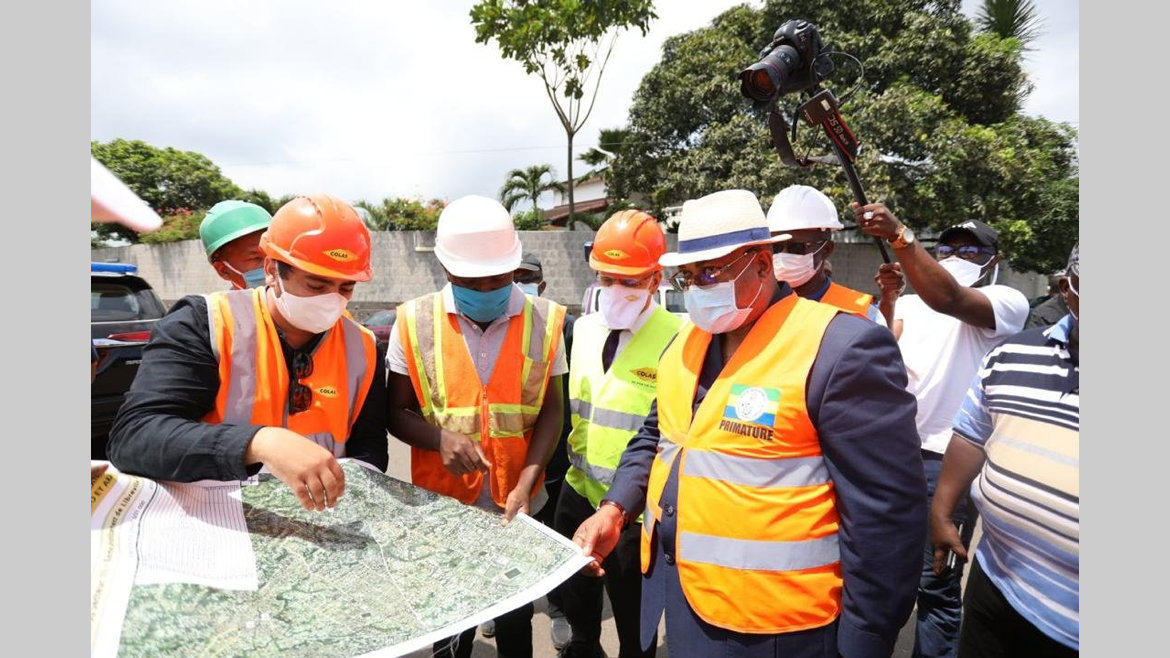 Réfection des voiries de Libreville : près de 60 % des travaux déjà réalisés.