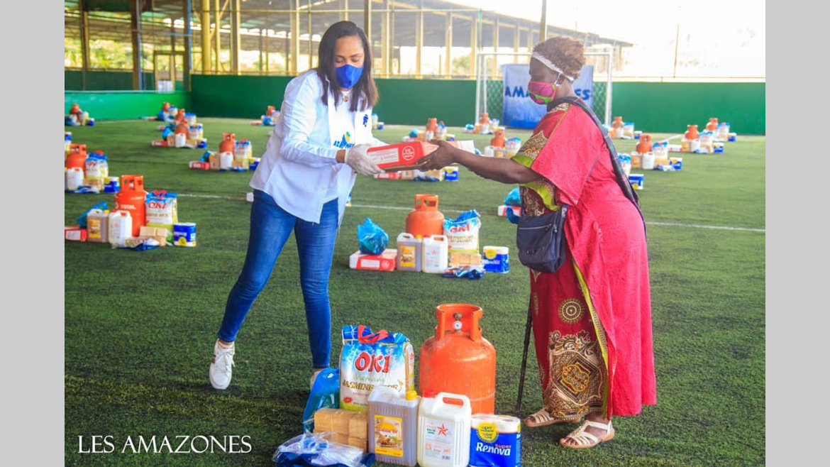 Pandémie : des ''Amazones'' solidaires des familles vulnérables