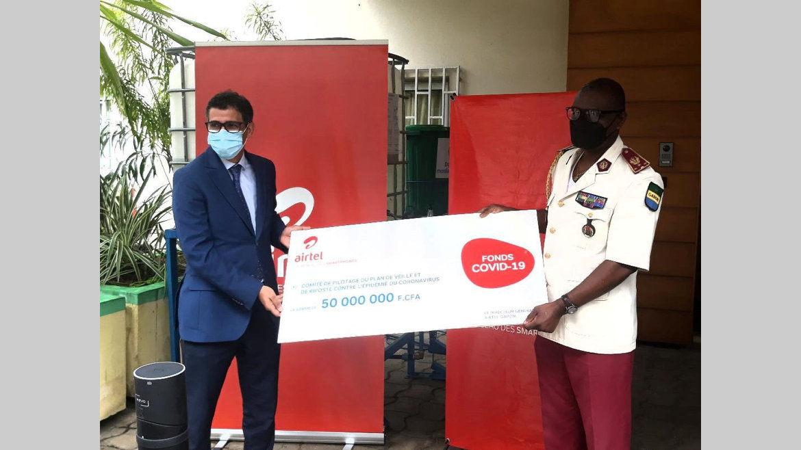 Fonds Covid-19 : Airtel-Gabon fait un don de 50 millions de francs
