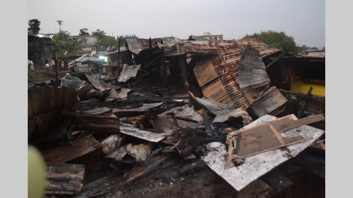 Incendie : le chef du quartier Nkembo-Nord et sa famille sinistrés