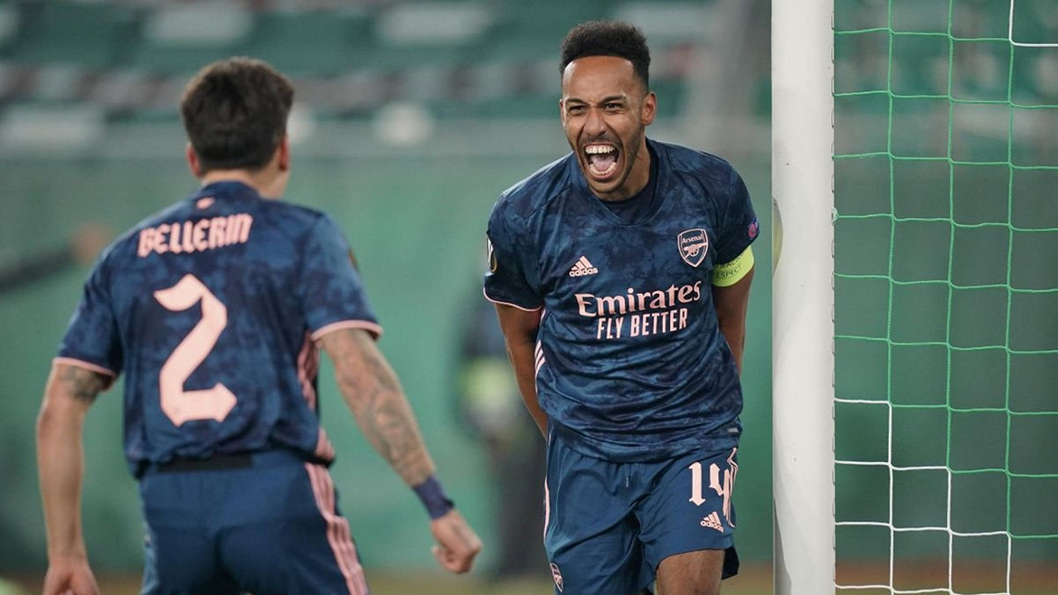 Ligue Europa de l'UEFA : Arsenal s'en sort grâce à Aubameyang