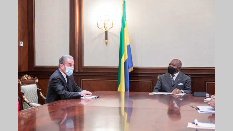 Présidence : Henri Proglio hôte d'Ali Bongo Ondimba