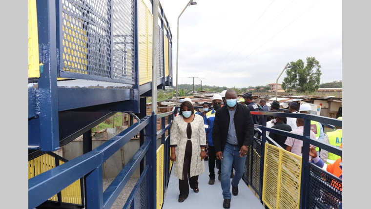 Voie ferrée : Setrag met en service une 4e passerelle piéton