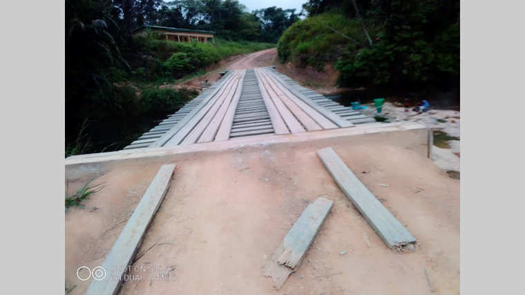 Guietsou  : Un nouveaux ponts en matériaux semi-durables
