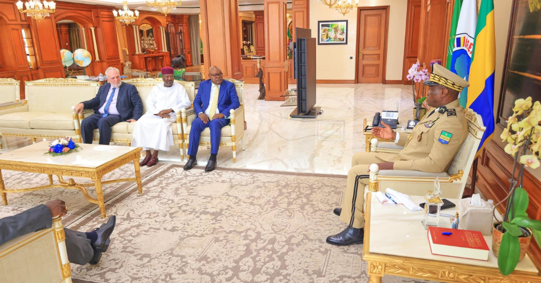 Echange entre le président de la transition et les diplomates Echange entre le président de la transition et les diplomates