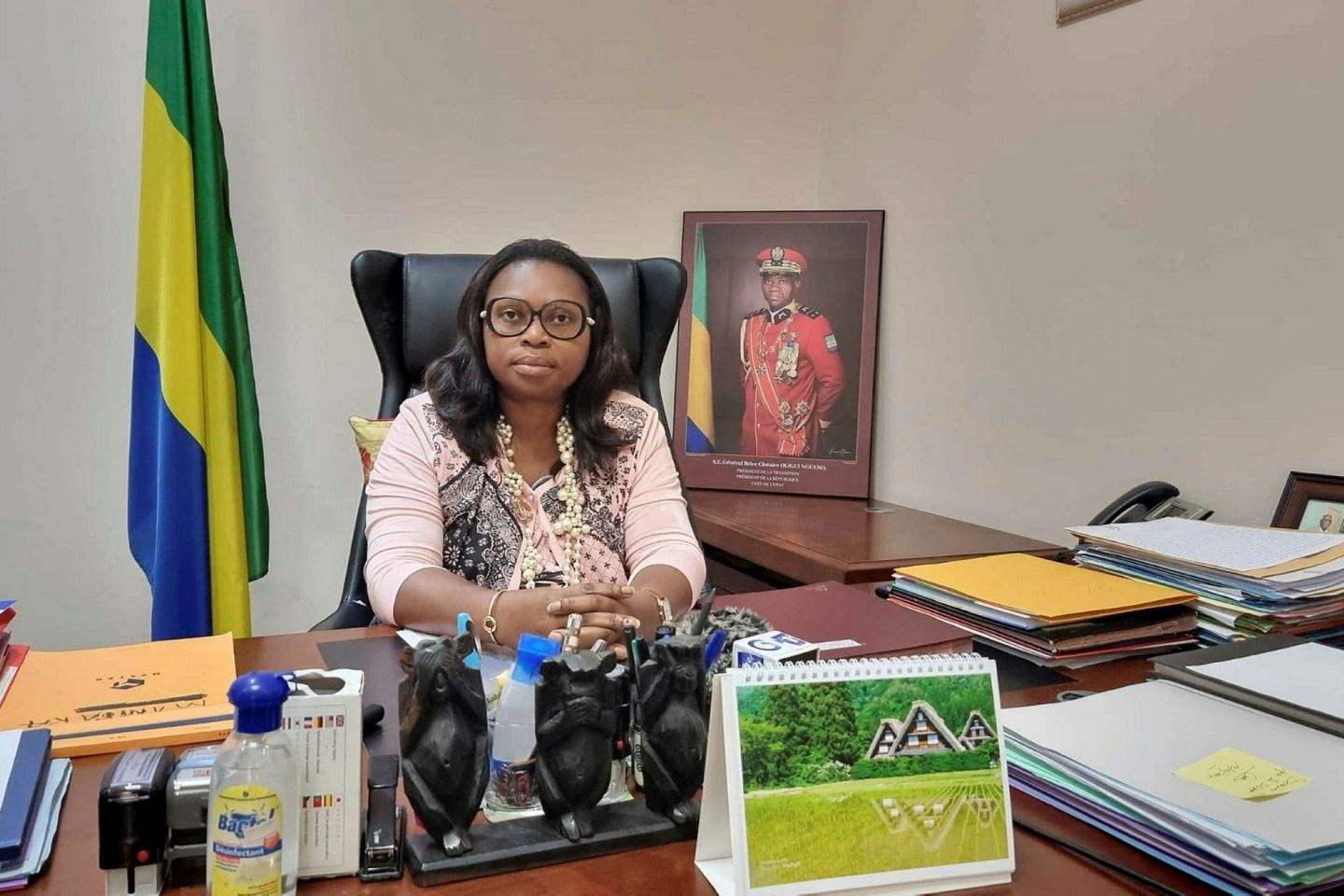 La secrétaire générale adjointe du ministère de la Justice, Lydie Stéphanie Mamiaka, lors de son intervention télévisée. © DR Journée de l’enfant africain : le Gabon va respecter ses engagements