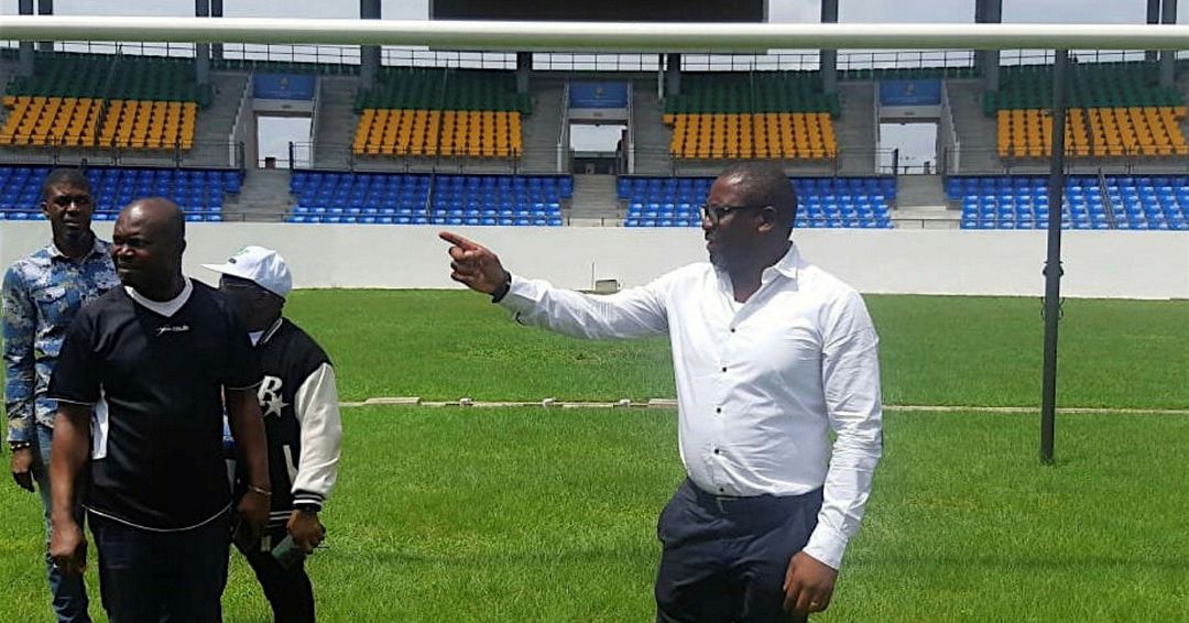 Footabll : l'ONDSC et le sélectionneur national en visite au stade Engong Footabll : l'ONDSC et le sélectionneur national en visite au stade Engong